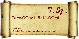 Tarnóczi Szilárd névjegykártya